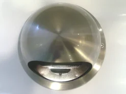 Outlet Bouche inox à tube + moustiquaire Ø14.5-16 cm