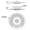 Discount WIRQUIN Bouchon universel 2 en 1 Uppy noir Ø110mm