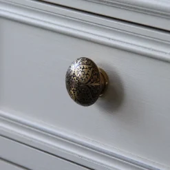 Bouton bombe Ø32 mm en laiton x2