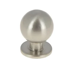 Hot Bouton boule/platine Ø18 mm en zamak nickelé x2