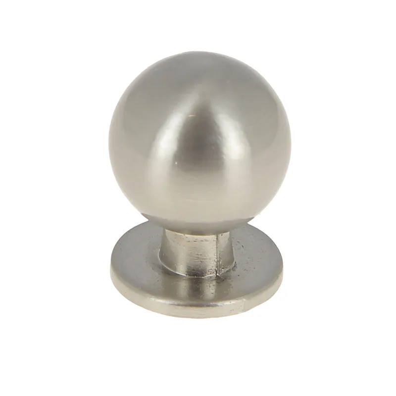 Hot Bouton boule/platine Ø18 mm en zamak nickelé x2