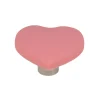 Clearance Bouton coeur rose x2