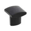 Best Bouton courbe 21 x 21 mm en aluminium noir mat x2