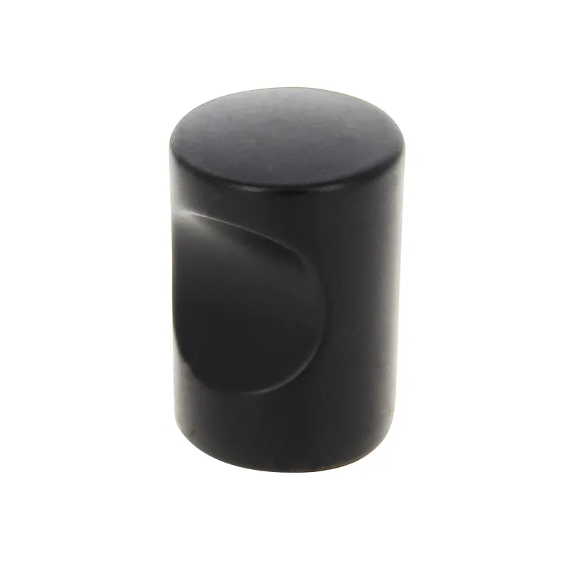 Hot Bouton index Ø18 mm en aluminium noir mat x2