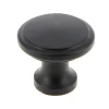 Sale Bouton Ø32 mm en fer noir mat