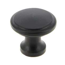 Sale Bouton Ø32 mm en fer noir mat
