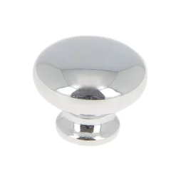 Outlet Bouton Ø28 mm en zamak chromé x2