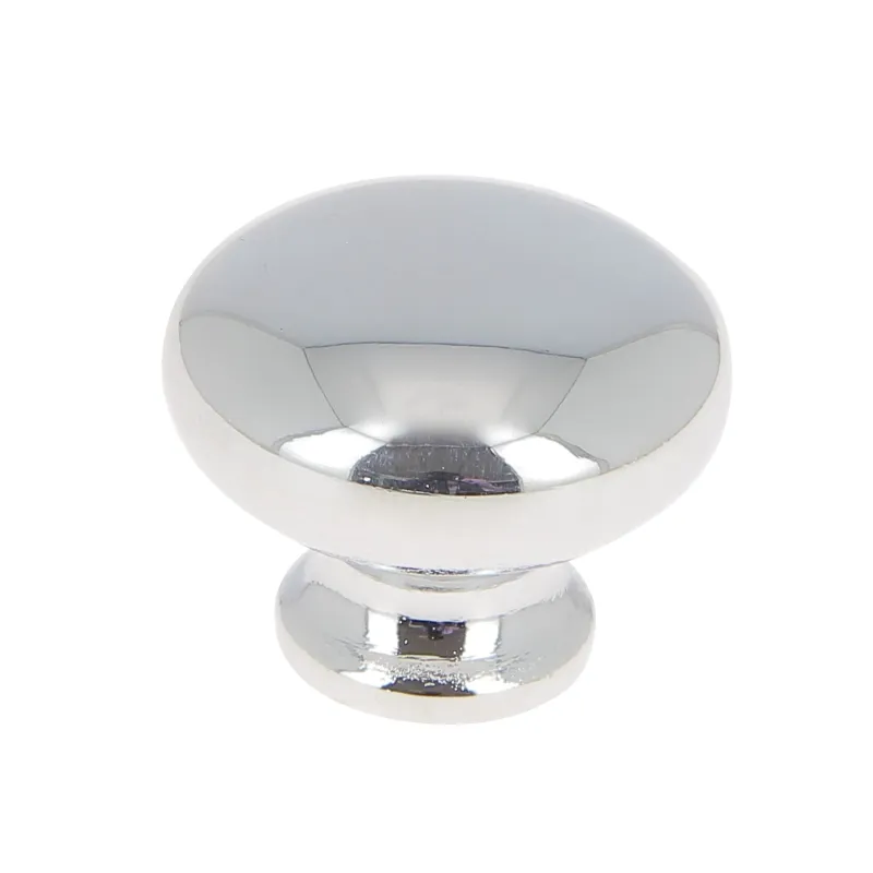 Outlet Bouton Ø28 mm en zamak chromé x2