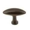 New Bouton olive 48 x 19 mm en fer décor rouillé x2