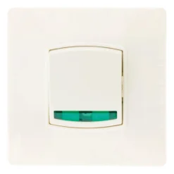 Hot ZENITECH Bouton poussoir à voyant diwone blanc