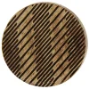 Best Bouton rond plat Ø45 mm ciselé en bois coloris foncé x2