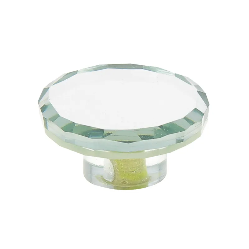 Sale Bouton rond plat Ø37 mm verre effet miroir x2