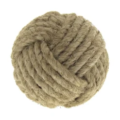 Outlet Bouton rond tressé Ø43 mm en corde naturel x2