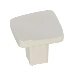 Best Bouton vague 30 x 30 mm en aluminium nickel mat x2