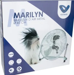 Hot VOLTMAN Brasseur d'air Marlylin chromé Ø45cm 100W
