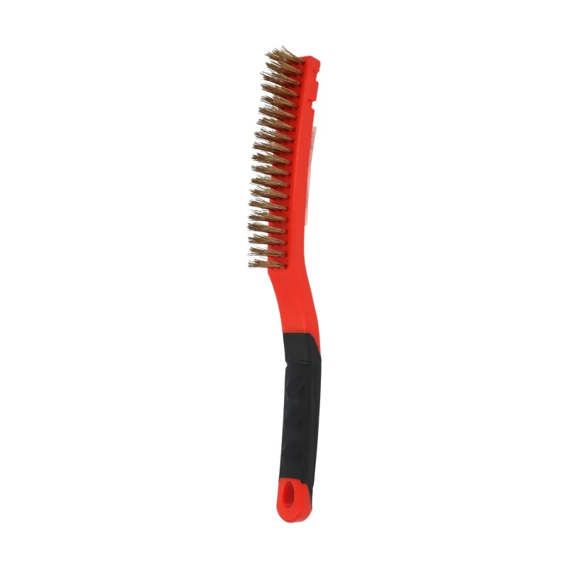 Clearance NORTON Brosse main, manche bi-matière 330x45mm, bois/laiton