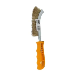 Discount NORTON Brosse main, manche plastique jaune 260x40mm