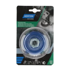 Best NORTON Brosse Ø 75 mm pour meuleuse angle, inox