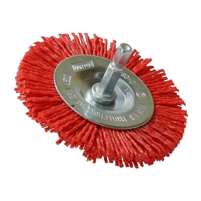 Best NORTON Brosse Ø 75 pour perceuse, circulaire nylon rouge