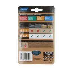 New NORTON Brosse Ø75 pour perceuse, circulaire nylon bleu