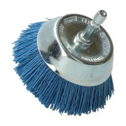 New NORTON Brosse Ø 75 pour perceuse, coupe nylon bleu, bois