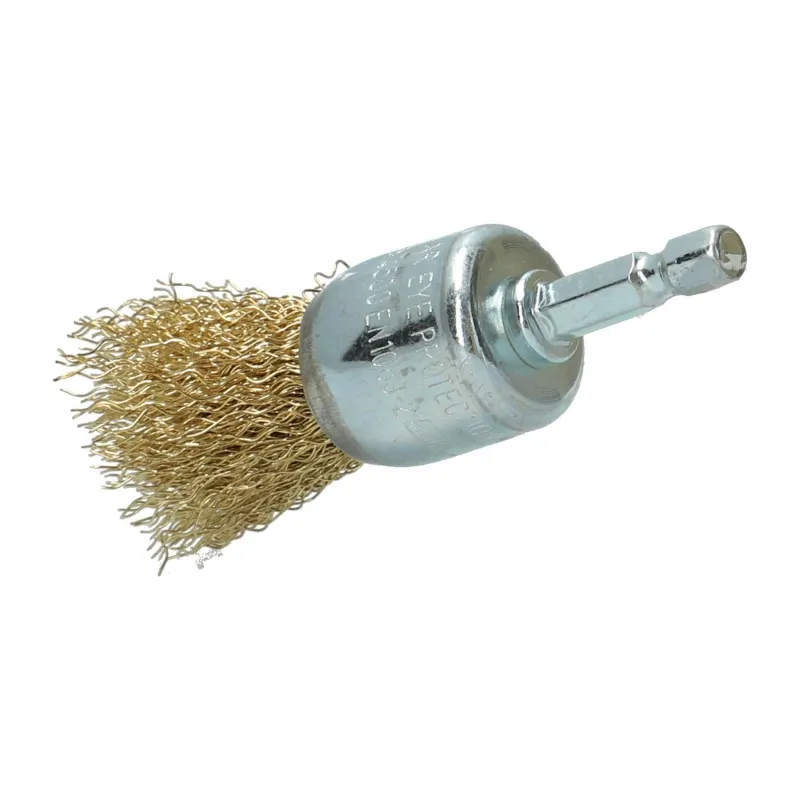 Best NORTON Brosse Ø 25 pour perceuse, pinceau ondulé, laiton