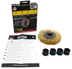 New FARTOOLS Brosse étroite fils laitonnés souples pour REX120
