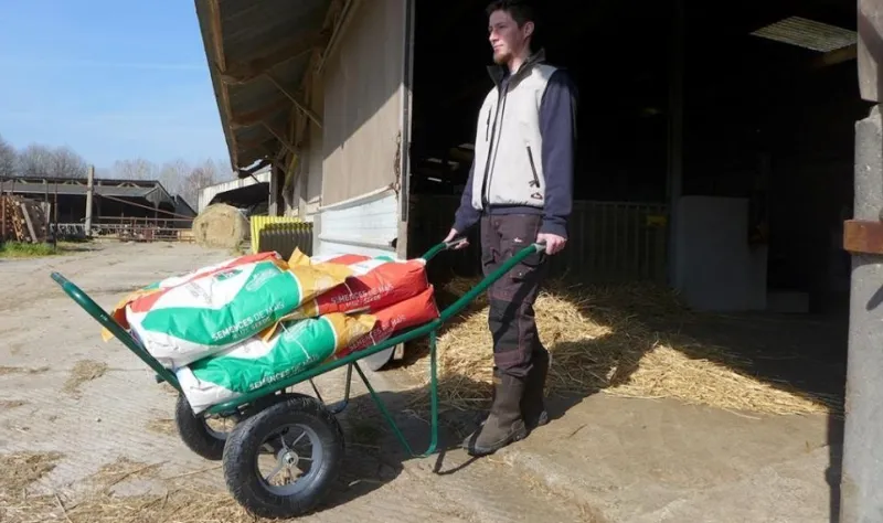 New HAEMMERLIN Brouette pro sélect Agricola twin roues gonflées
