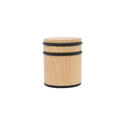 Clearance Butée de porte cylindre à poser 65x77x65mm 0,75kg bois/noir