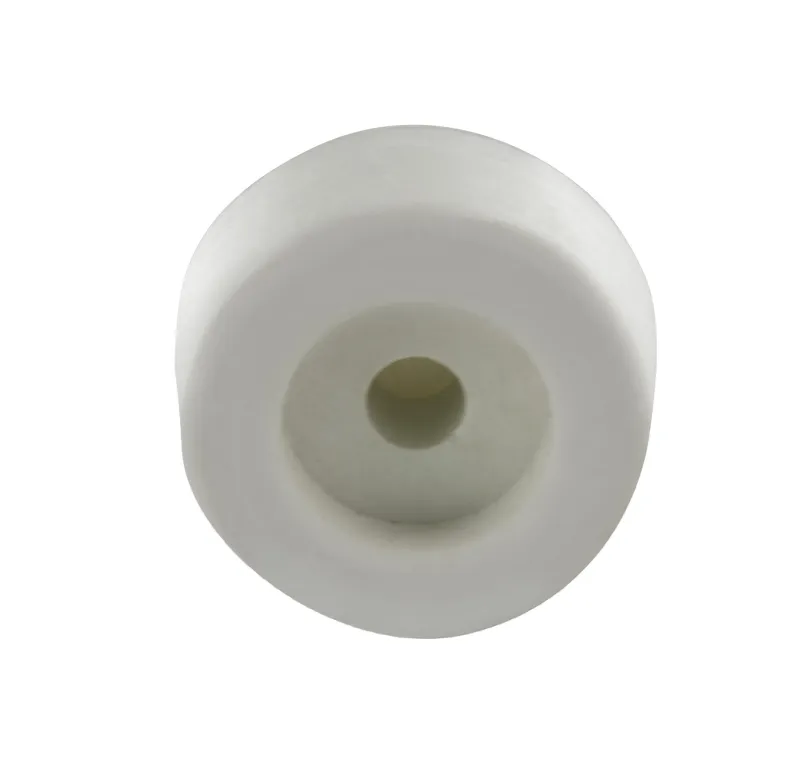 New Butée de sol Ø18 mm H.18 mm en caoutchouc blanc X4