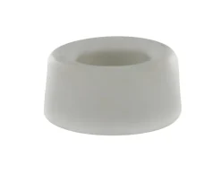 New Butée de sol Ø18 mm H.18 mm en caoutchouc blanc X4
