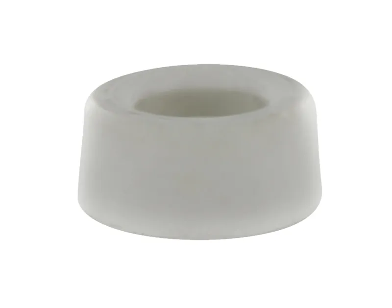 New Butée de sol Ø18 mm H.18 mm en caoutchouc blanc X4