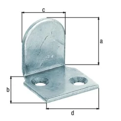 Best GAH ALBERTS Butée de volet coudée fixation en haut zinguée 30x28 mm