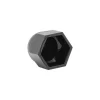 Cache écrou hexagonal M6 pour tête 10mm plastique noir (x8)