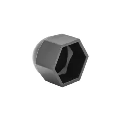 Clearance Cache écrou hexagonal M8 pour tête 13mm plastique noir (x8)
