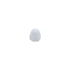 Clearance Cache écrou hexagonal M6 pour tête 10mm PE blanc (x8)