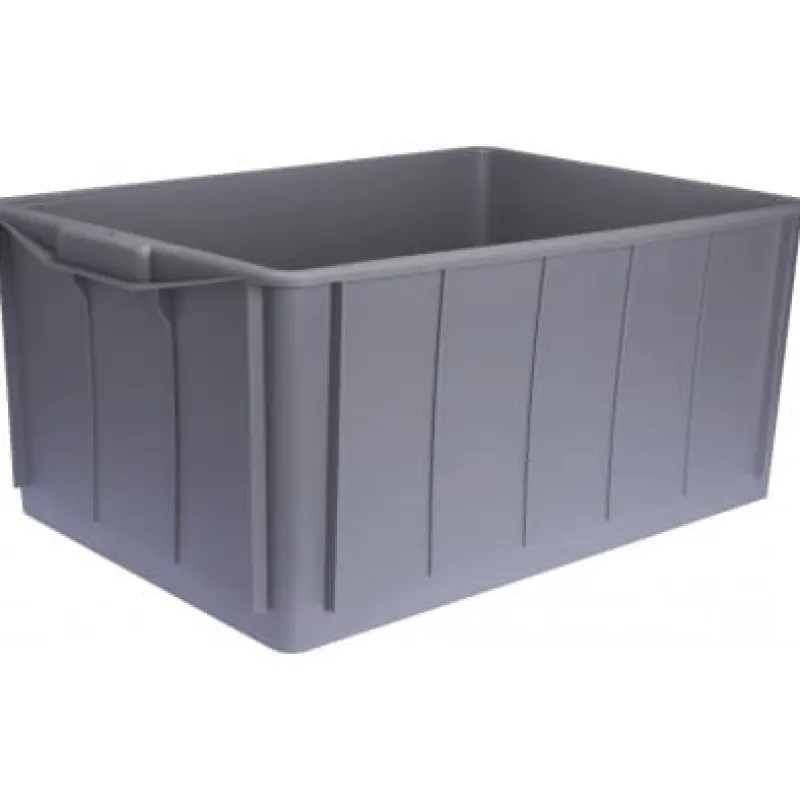 Discount Caisse gerbable pleine d'ensilage 63L gris