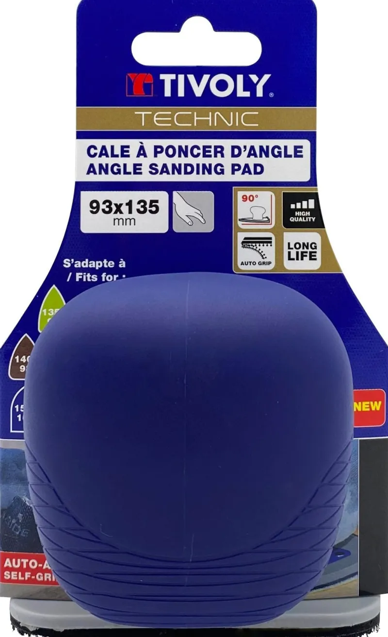 TIVOLY Cale à poncer d'angle Multi 93x135mm Velcro