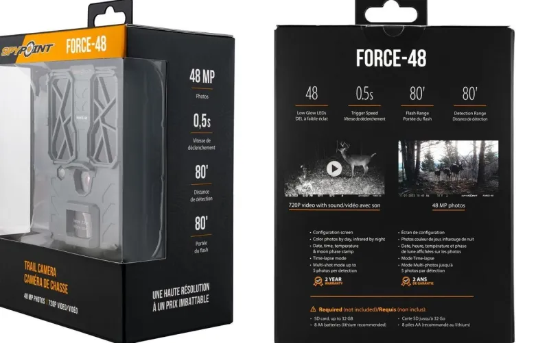 Best Caméra de chasse FORCE 48 SPY POINT