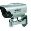 Best SEMAC Caméra factice extérieure solaire infrarouge et voyant LED
