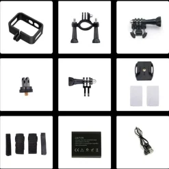 Online SEMAC Caméra Sport 4K Wifi étanche + carte SD 32Go