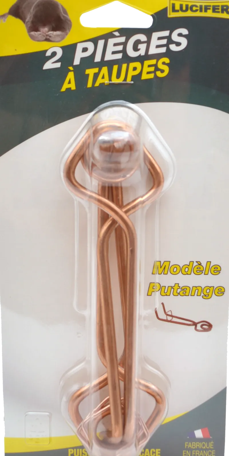 Hot Carte de 2 pièges à taupe Putange avec 2 tentes LUCIFER