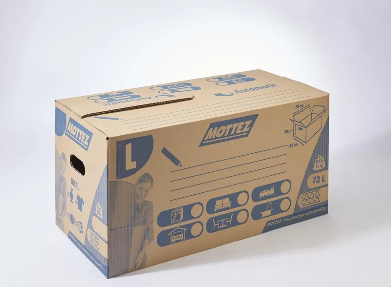 MOTTEZ Carton 72 litres fermeture automatique