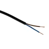 Hot Câble d'alimentation électrique H03VVH2- F 0,75mm² noir 5m