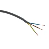 Câble d'alimentation électrique H05VV- F 3G1,5mm² gris 50m
