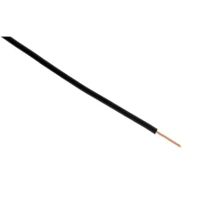 Câble d'alimentation électrique H07V-U 2,5mm² noir 25m