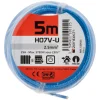 Online ZENITECH Câble électrique rigide H07V-U 2,5mm² 5M BLEU FILM