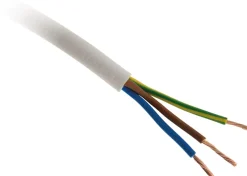 Best ZENITECH Câble électrique souple 3G1 mm² blanc - Vendu au ml