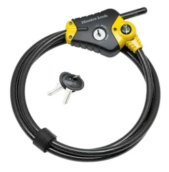 Discount MASTER LOCK Câble 1,8m x Ø10mm bloc de serrure 3 positions 4 clés