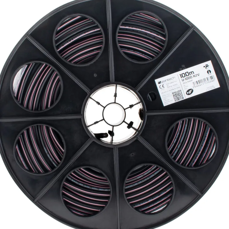 ZENITECH Câble rigide 3G1,5 mm² - Vendu au ml